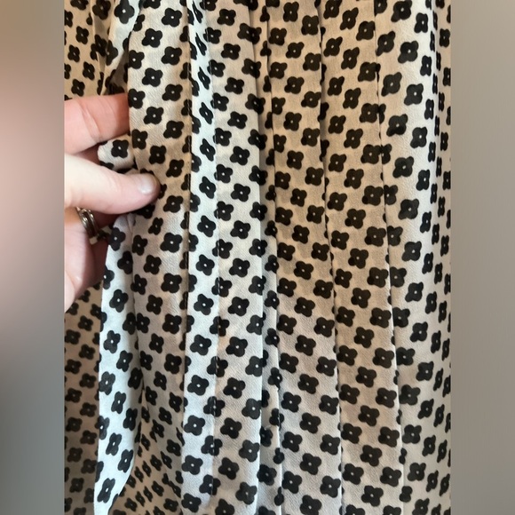 LOFT White Chiffon Tie Neck Blouse - Picture 3 of 7